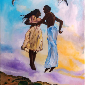 Being in love is like dancing in the clouds